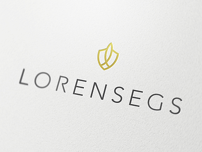Lorensegs Logo branding design escudo identity industriahed insurance logo lorensegs marca seguros shield