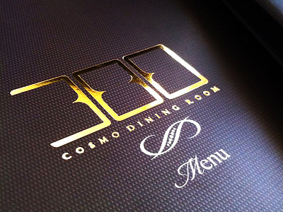 300 Cosmo Dining Room // Menu 300 branding cardapio cosmo design industriahed logo menu restaurant