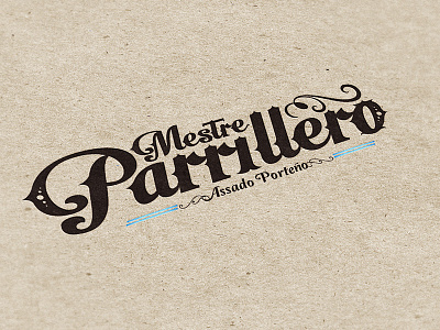 Mestre Parrillero barbecue branding design industriahed logo mestre parrillero parrilla porto alegre restaurant restaurante