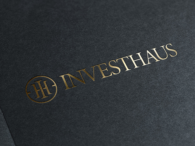 Investhaus / Metalic Gold Logo by INDUSTRIA Branding Co. on Dribbble