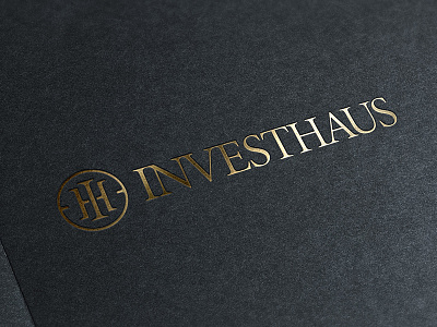 Investhaus / Metalic Gold Logo