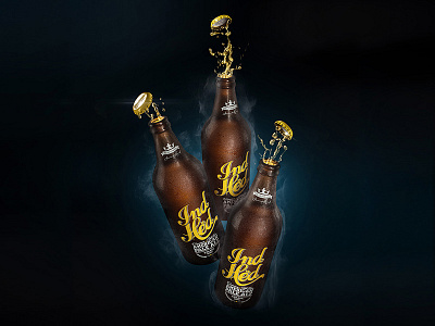 IndHed Bottles ale beer bier bottle branding cerveja craft craftbeer design logo package packaging