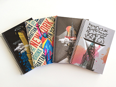 NYC Collection branding caderno cover credeal design industriahed new york notebook nyc