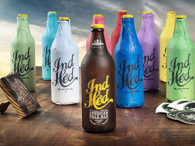 IndHed Handmade Package beer bottle branding cerveja craft design indhed industriahed logo package packaging