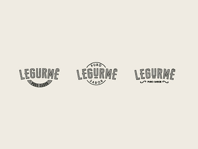 Legurmê Puro Sabor branding design drawing font handmade lettering logo logo design type typography