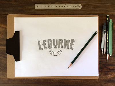 Legurmê Puro Sabor branding desenho drawing food gourmet identidade visual lettering logo logo design marca typography