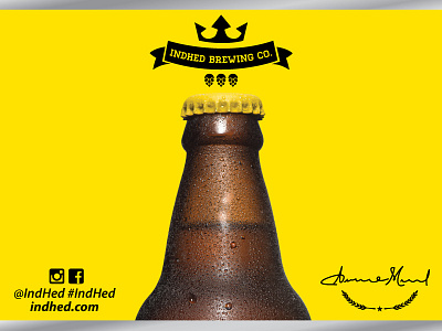 IndHed Teaser Ad beer bottle branding cerveja craft craftbeer design indhed industriahed logo package packaging