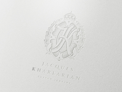 Jacques Kharlakian Logo Design brand branding designer identity industriahed jewel jewelry logo design