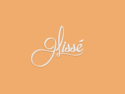 Glissé / Logo Design ballet brand branding handmade font logo logo design typography
