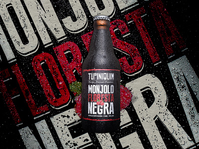 Tupiniquim Monjolo Floresta Negra beer design beer label cerveja artesanal cervejaria design cervejaria tupiniquim craftbeer label design rotulo de cerveja