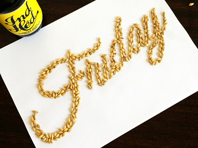 Cheers Friday!! Typography with malts