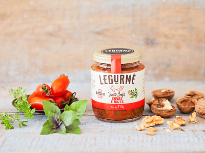 Legurmê / Tomate Confit / Ervas & Nozes branding design de embalagem embalagem legurme package package design packaging