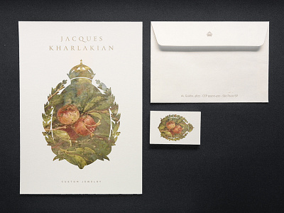 Jacques Kharlakian / Stationery branding high end industriahed jewel jewelry logo design new logo