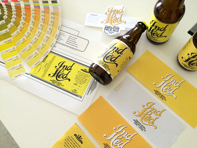 Label Testing beer beer label brewery craft beer design beer indhed package design packaging yellow