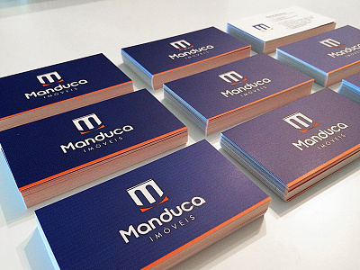 Business Cards for Real Estate Co biz card business card design business cards graphic design imoveis manduca manduca moves real estate