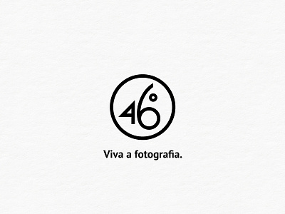 46 graus - Viva a fotografia brand identity branding branding studio design design studio font handmade handmade font identidade visual logo numbers typography