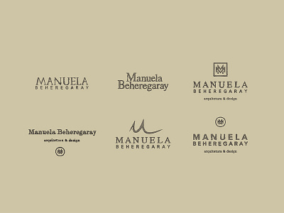 Logo Sketches for architect architect arquiteta arquitetura branding branding studio design handmade identidade visual logo manuela beheregaray symbol