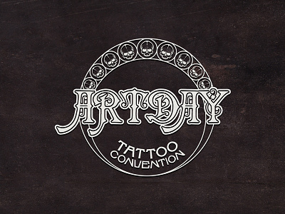 Artday Logo // Dark Background brand identity branding design design studio identidade visual logo tattoo tattoo logo