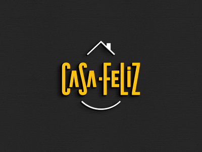 Casa Feliz Logo Design brand identity branding casa feliz criacao de marca designer graphic design handmade happy home identidade visual logo design logo designer