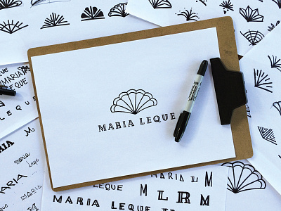 Maria Leque Logo Development brand identity branding criacao de marca designer graphic design handmade identidade visual logo design logo designer