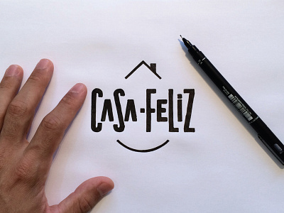 Casa Feliz / Logo Development brand identity branding casa feliz criacao de marca designer graphic design handmade happy house identidade visual logo design logo designer