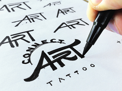 Sketching Process for logo brand identity branding criacao de marca designer graphic design identidade visual logo design logo designer tattoo tattoo shop