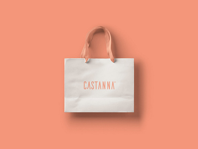 Castanna Shopping Bag branding castanna design fashion brand fashion logo logo design shoes brand tag tag design women