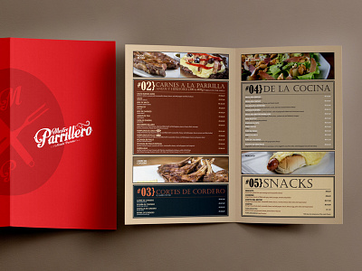 Menu Design / Mestre Parrillero branding editorial design identity design menu menu design print design restaurant branding restaurant identity