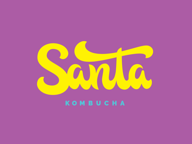 Santa Kombucha Logo Animation