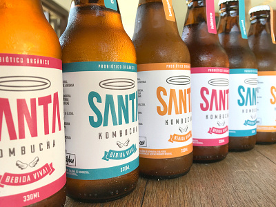 Santa Kombucha - Packaging Design embalagem kombucha kombucha kombucha packaging kombucha porto alegre packaging packaging design santa santa kombucha