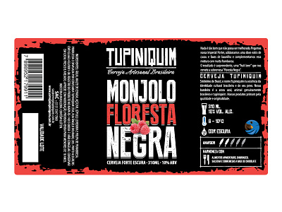 Craft Beer Label Design / Cervejaria Tupiniquim beer beer packaging cervejaria tupiniquim craft beer design rótulo floresta negra label design logo design packaging packaging design tupiniquim tupiniquim monjolo