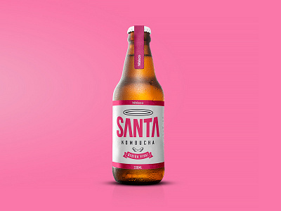 Santa Kombucha Hibisco / Branding & Packaging Design