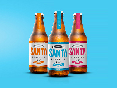 Branding & Packaging for Santa Kombucha