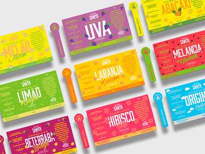 Packaging Design / Labels brand identity branding brew colorful drink flavors fresh healthy food industriahed kombucha label logo organic packaging