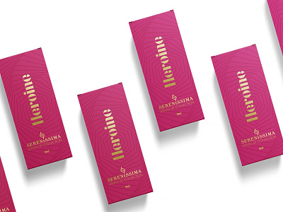 Packaging design for Heroine by Sereníssima brand identity branding cosmetics foil gold graphic design identidade visual identity industria industriahed logo nail polish packaging pink