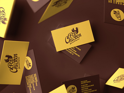 PopChicken Business Cards Design