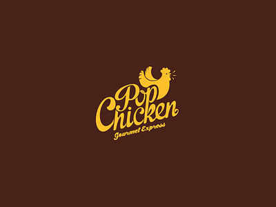 PopChicken Logo Design brand identity branding chicken chicken logo design graphic design identidade visual identity industria branding company industriahed logo logo design logotype restaurant logo