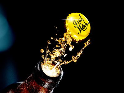 Cheers!! IndHed® Beer beer beer branding beer packaging design branding company brewery byindustria cheers design beer graphic design indhed industria logo logotype packaging yellow