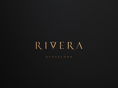 Identity design for Rivera brand identity branding butler elegant foil font high end identity design industria branding company logo design logotipo logotype luxury premium serif tie type typography