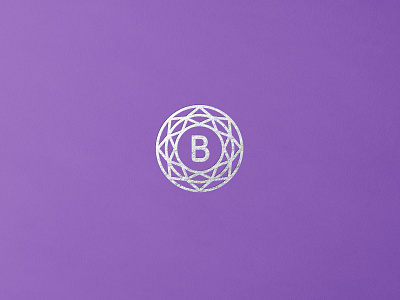 Icon we designed for Bonevi b branding foil icon identity logo logo design purple symbol typography