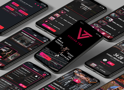 Version Two - A Fitness App app design illustrator invision studio photoshop prototype ui ui design ux ux design