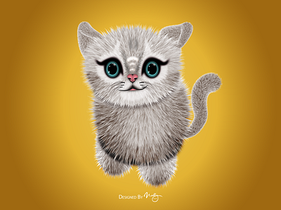 Cute Kitty Illustration design illustration vector