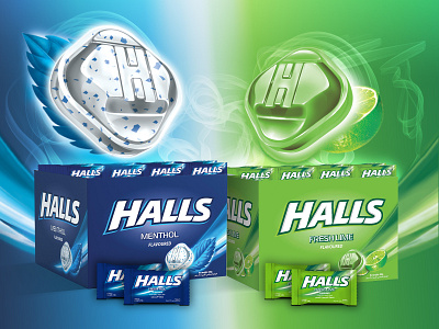 HALLS Visual advertise advertisement advertising akartwork akhaledartwork halls photos photoshop poster promotion visual