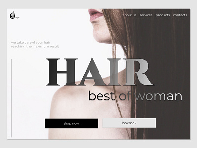 Salon Concept design ui ux web