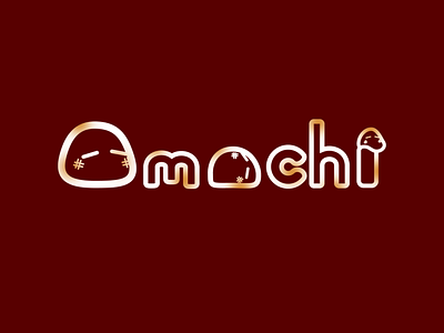 omochi design flat icon logo