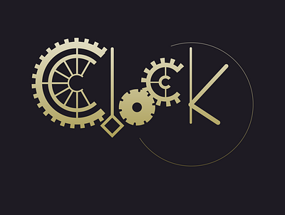 Clock design logo motion logo