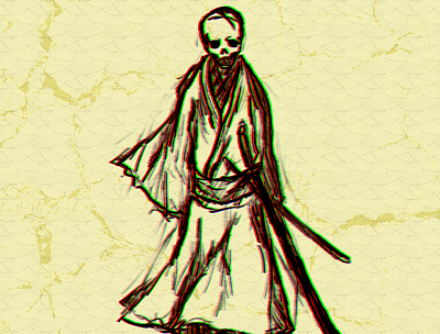 Ghost Samurai illustraion