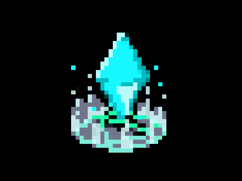 Crystal Save Point Pixel Art pixelart