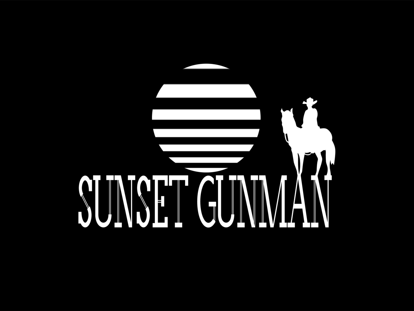 SUNSET GUNMAN logo motion motionlogo