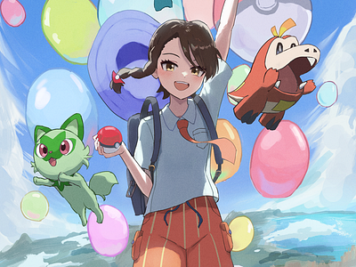 Pokémon Scarlet and Violet Main Character Juliana